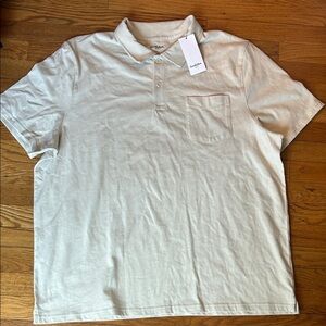 Goodfellow & Co Men's Light Tan Polo Shirt